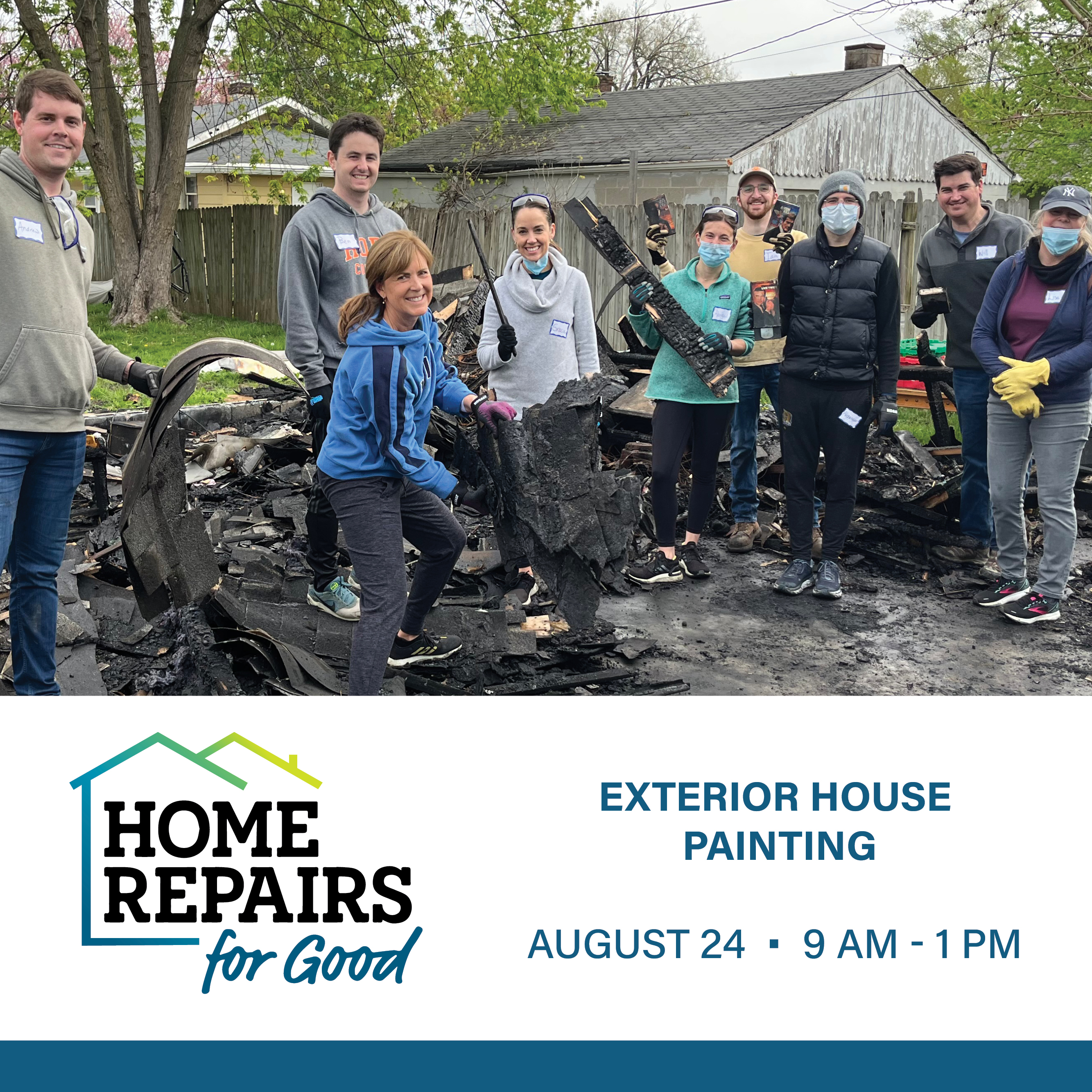 Home Repairs for Good
Exterior House Painting
August 24, 9 AM - 1 PM, Forest Manor Neighborhood
Help us paint a house for a homeowner in need.


